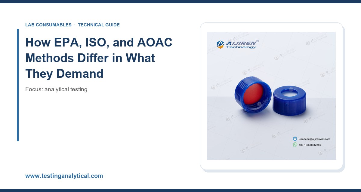 How EPA, ISO, and AOAC Methods Differ in What They Demand