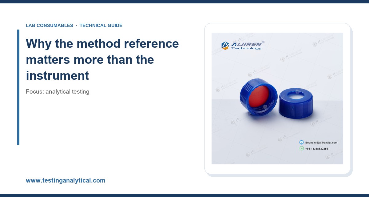 <Why the method reference matters more than the instrument