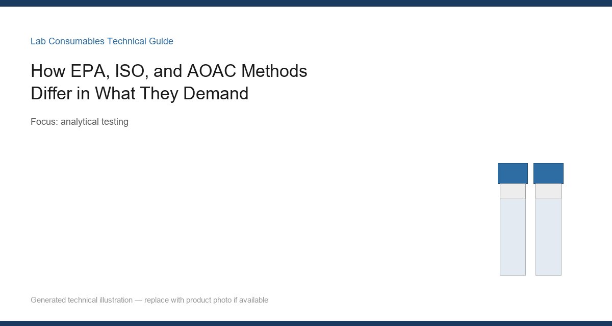 <How EPA, ISO, and AOAC Methods Differ in What They Demand
