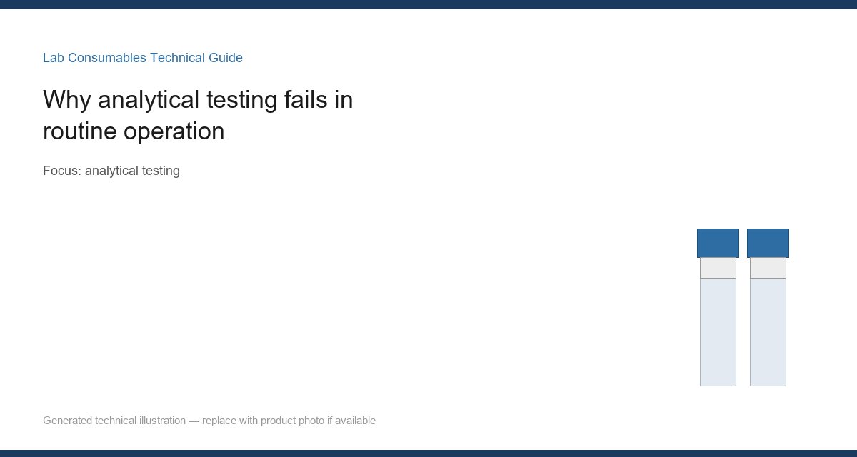 <Why analytical testing fails in routine operation