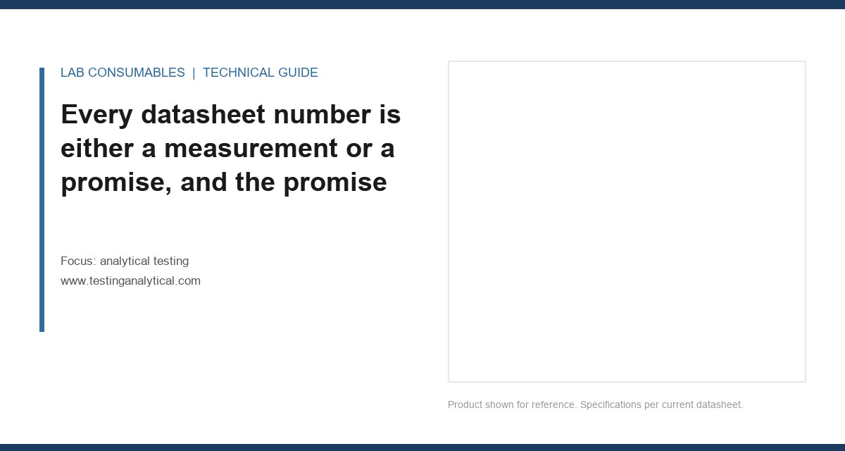 <Every datasheet number is either a measurement or a promise, and the promise