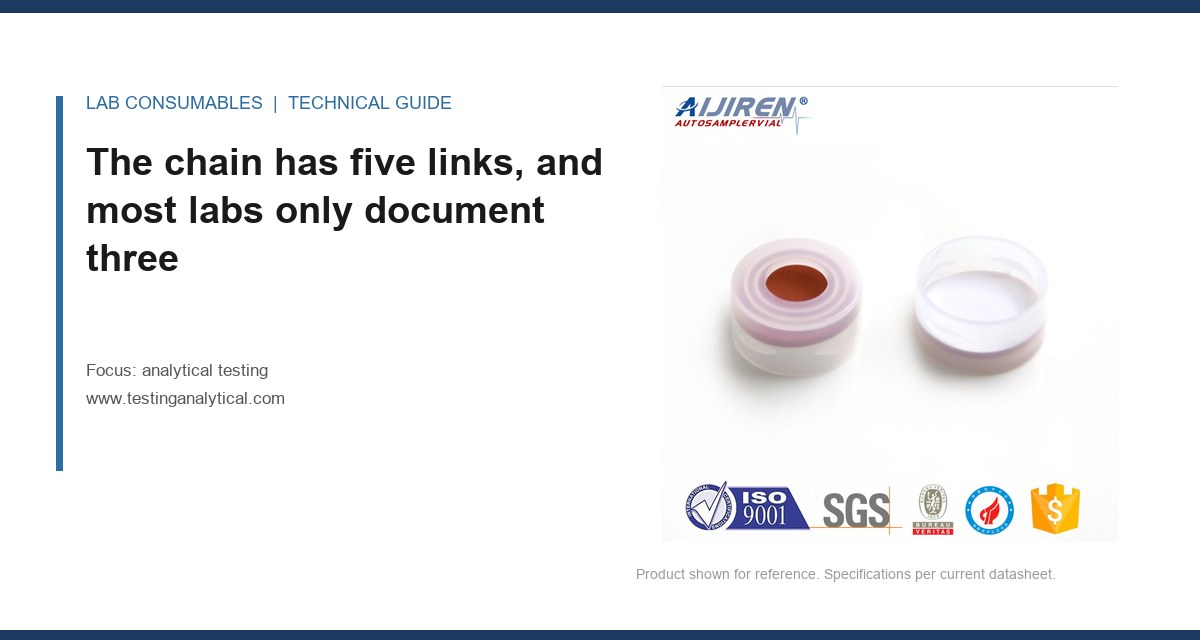 <The chain has five links, and most labs only document three