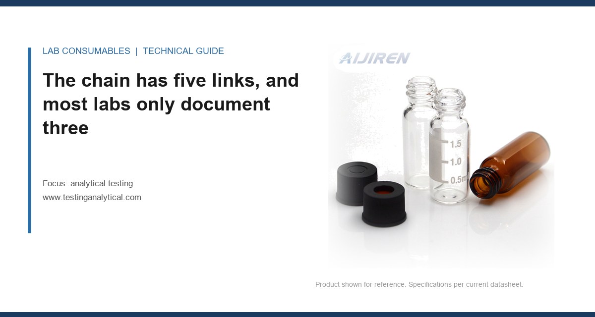 <The chain has five links, and most labs only document three