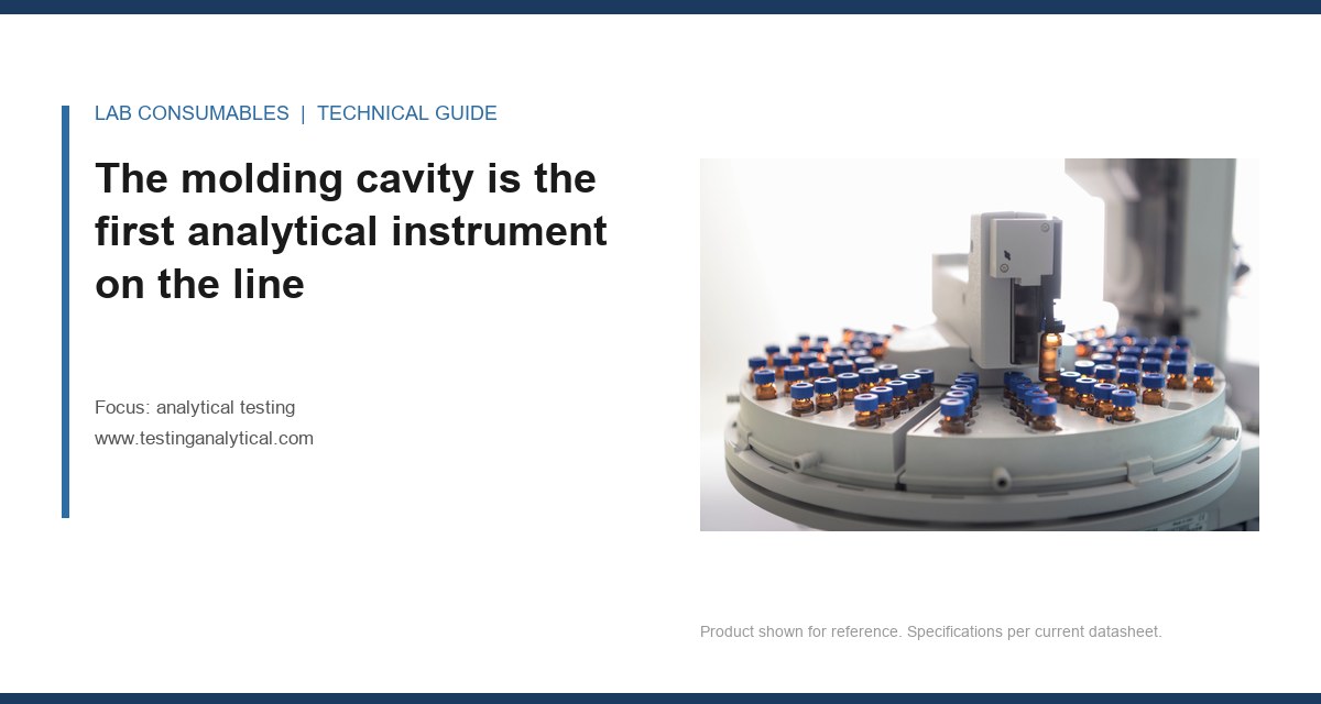 <The molding cavity is the first analytical instrument on the line